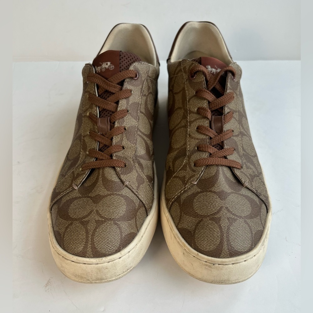 Coach Men's Signature Monogram Sneakers Size 10.5D - Picture 3 of 10